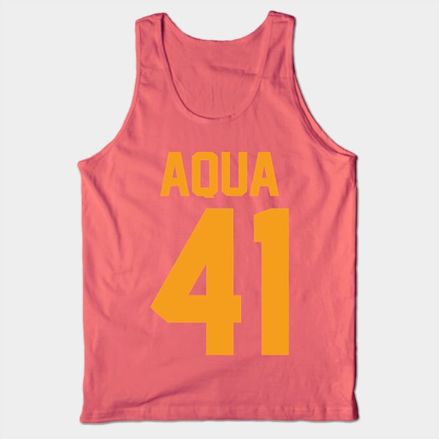 Aqua 41 Tank Top by ZPat Designs